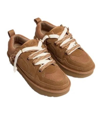 Ugg Front Laceup Sneakers In Brown