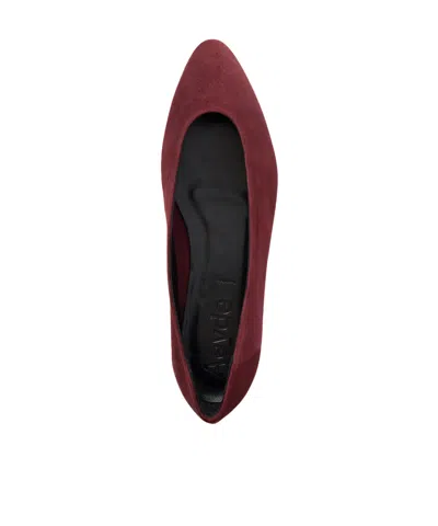 Aeyde Solid Suede Ballet Flats In Brown