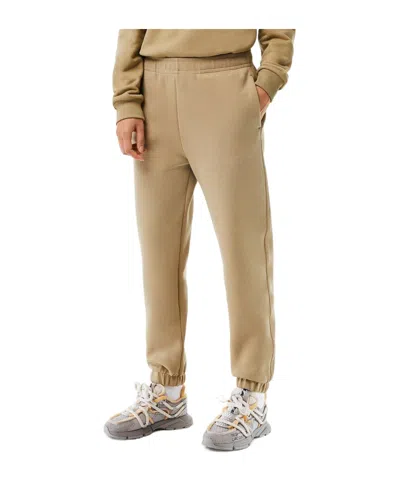 Lacoste Solid Color Essential Joggers In Brown