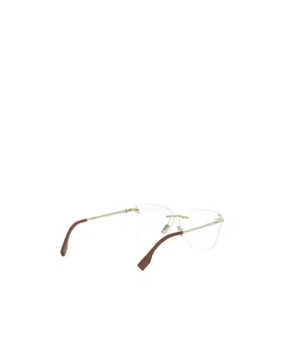 Fendi Eyewear Rectangle Frame Glasses In White
