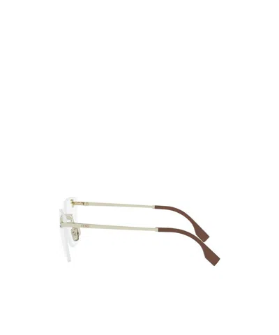 Fendi Eyewear Rectangle Frame Glasses In White
