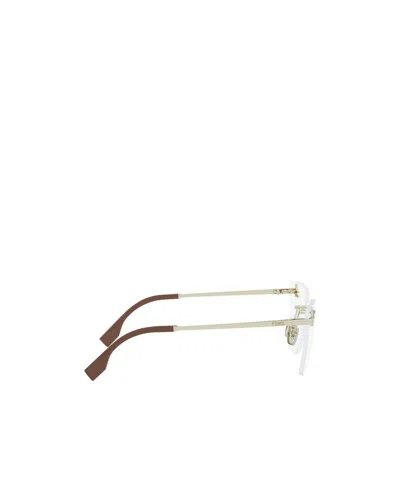 Fendi Eyewear Rectangle Frame Glasses In White