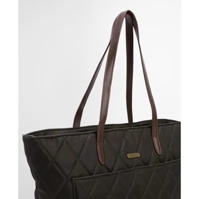Barbour Solid Color Shoulder Bag In Black