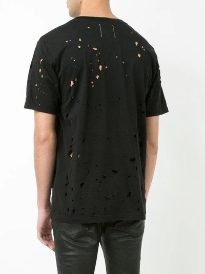 Shop The Soloist Distressed T-shirt In Black