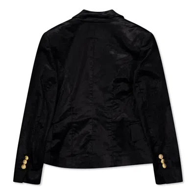 Balmain Elegant Longsleeve Coat In Black