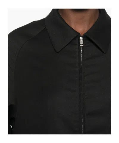 Barena Venezia Collared Zipup Bomber Jacket In Black