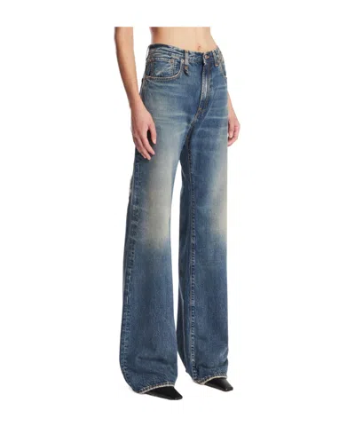 R13 Belt-loop Jeans In Blue