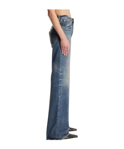 R13 Belt-loop Jeans In Blue