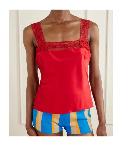 Staud Veronica Vest In Red