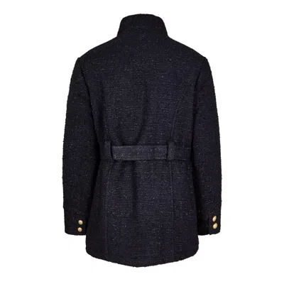 Balmain Longsleeve Zipup Jacket In Black