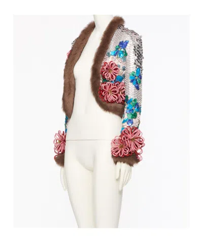 Valentino Long-sleeved Jacket In White