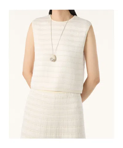 Loro Piana Hydrangea Top In Neutral