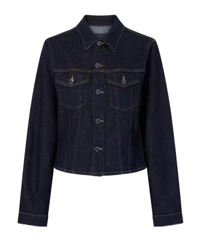 Haikure Cherry Denim Jacket In Blue