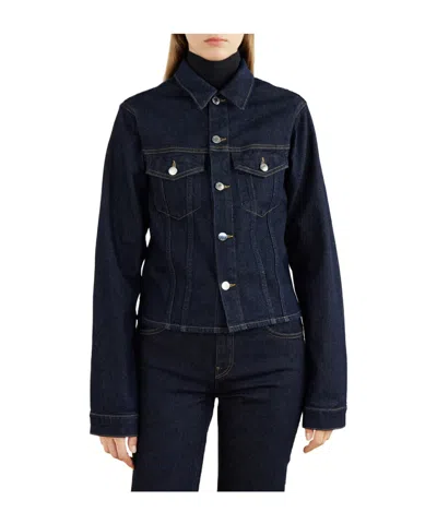 Haikure Cherry Denim Jacket In Blue
