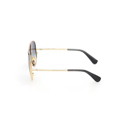 Max Mara Shield Frame Sunglasses In Bright Gold