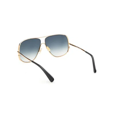 Max Mara Shield Frame Sunglasses In Bright Gold