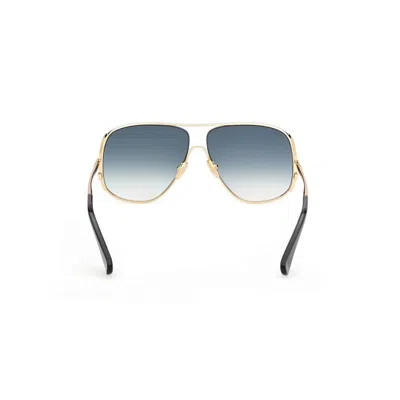 Max Mara Shield Frame Sunglasses In Bright Gold