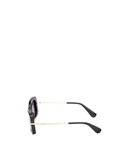 Max Mara Rectangular Frame Sunglasses In White