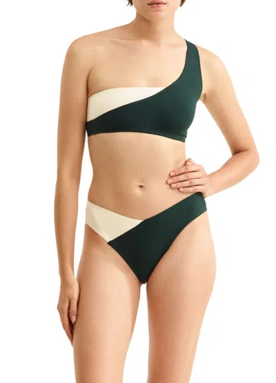 Eres Versatile Bikini Top In Green