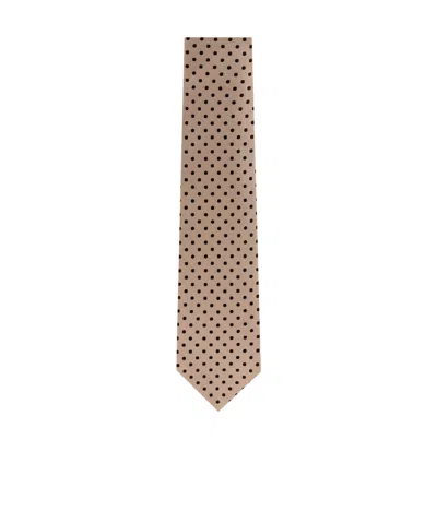 Tom Ford Micro Check Mini Tie 6cm In Purple