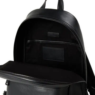 Moncler Leather Backpack In Black