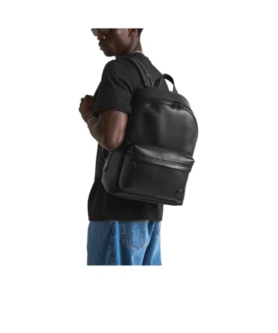 Moncler Leather Backpack In Black