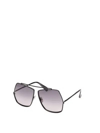 Max Mara Irregular Frame Sunglasses In Black