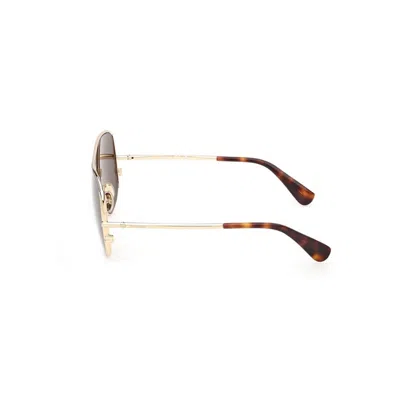 Max Mara Shield Frame Sunglasses In Golden