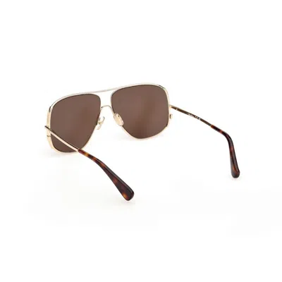 Max Mara Shield Frame Sunglasses In Golden