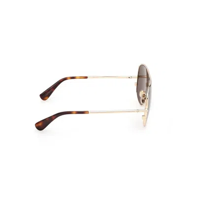 Max Mara Shield Frame Sunglasses In Golden