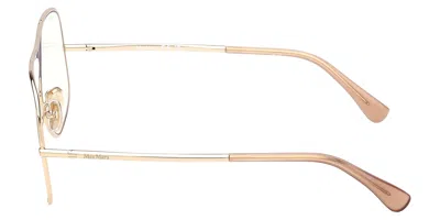 Max Mara Shield Frame Glasses In Bright Gold