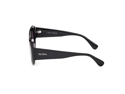 Max Mara Oval Frame Sunglasses In Black