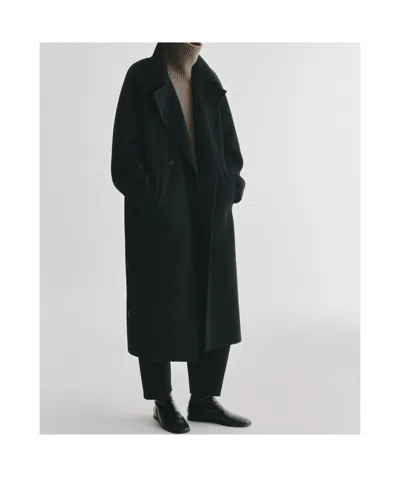 Lisa Yang Doublé Button Coat In Black