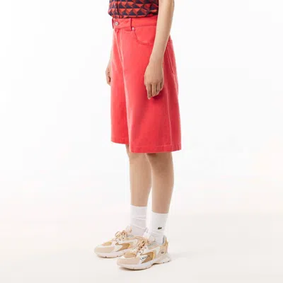Lacoste Simple And Versatile Shorts In Orange