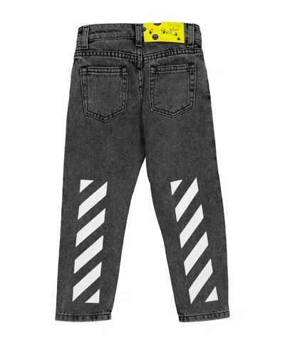 Off-white Simple Jeans In Black