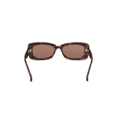 Max Mara Rectangular Frame Sunglasses In Brown