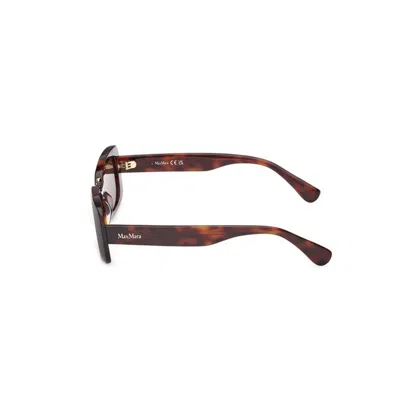 Max Mara Rectangular Frame Sunglasses In Brown
