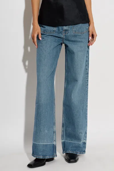 Samsoe & Samsoe Sarebecca Patch-pocket Jeans In Blue