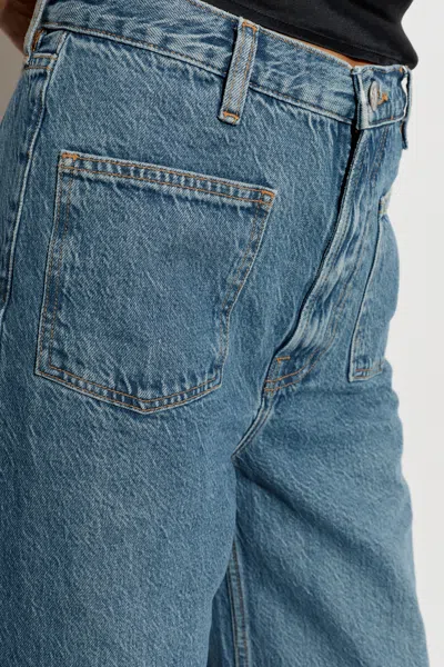Samsoe & Samsoe Sarebecca Patch-pocket Jeans In Blue