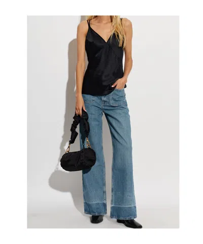 Samsoe & Samsoe Sarebecca Patch-pocket Jeans In Blue