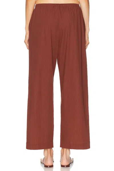 Deiji Studios Ease Trouser In Rust Stripe