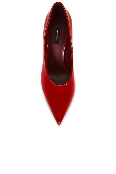 Givenchy Patent Leather Pump In Vermillon