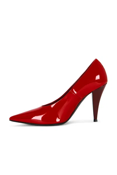Givenchy Patent Leather Pump In Vermillon
