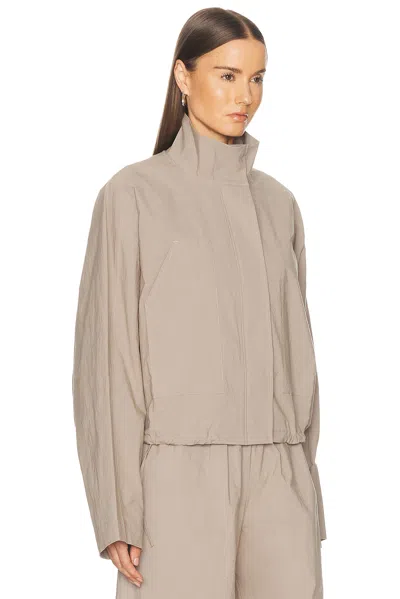 St Agni Technical Cotton Carpenter Jacket In Grey Stone