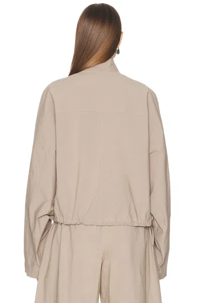 St Agni Technical Cotton Carpenter Jacket In Grey Stone