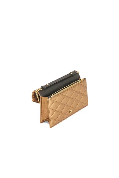Saint Laurent Chain Wallet In Cool Bronze