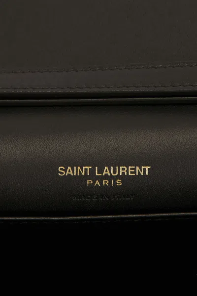 Saint Laurent Chain Wallet In Cool Bronze
