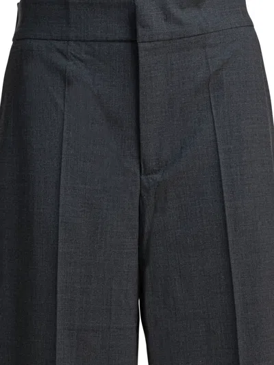 Sa Su Phi Grey Virgin Wool Elastane Trousers In Grey