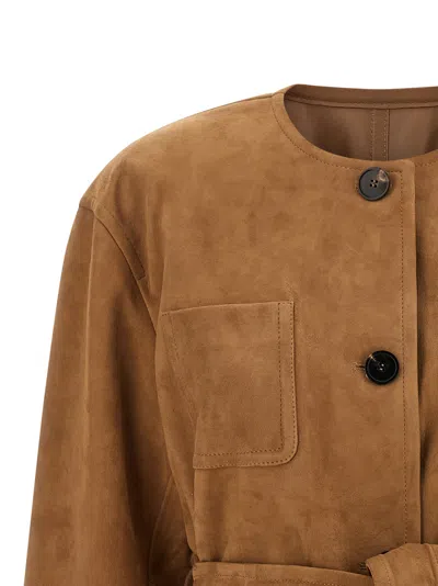 Max Mara Studio 'mstboemia' Jacket In Brown