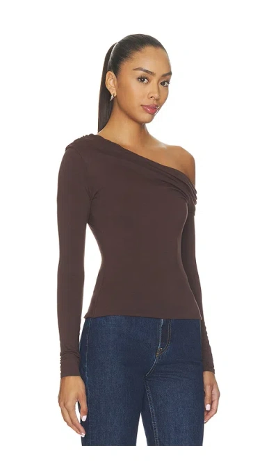 Afrm Bria Top In Chocolate